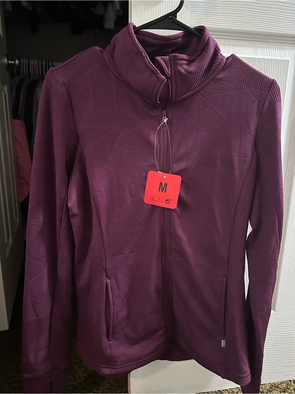 NWT Mondetta Women’s Full-Zip Jacquard Jacket Medium